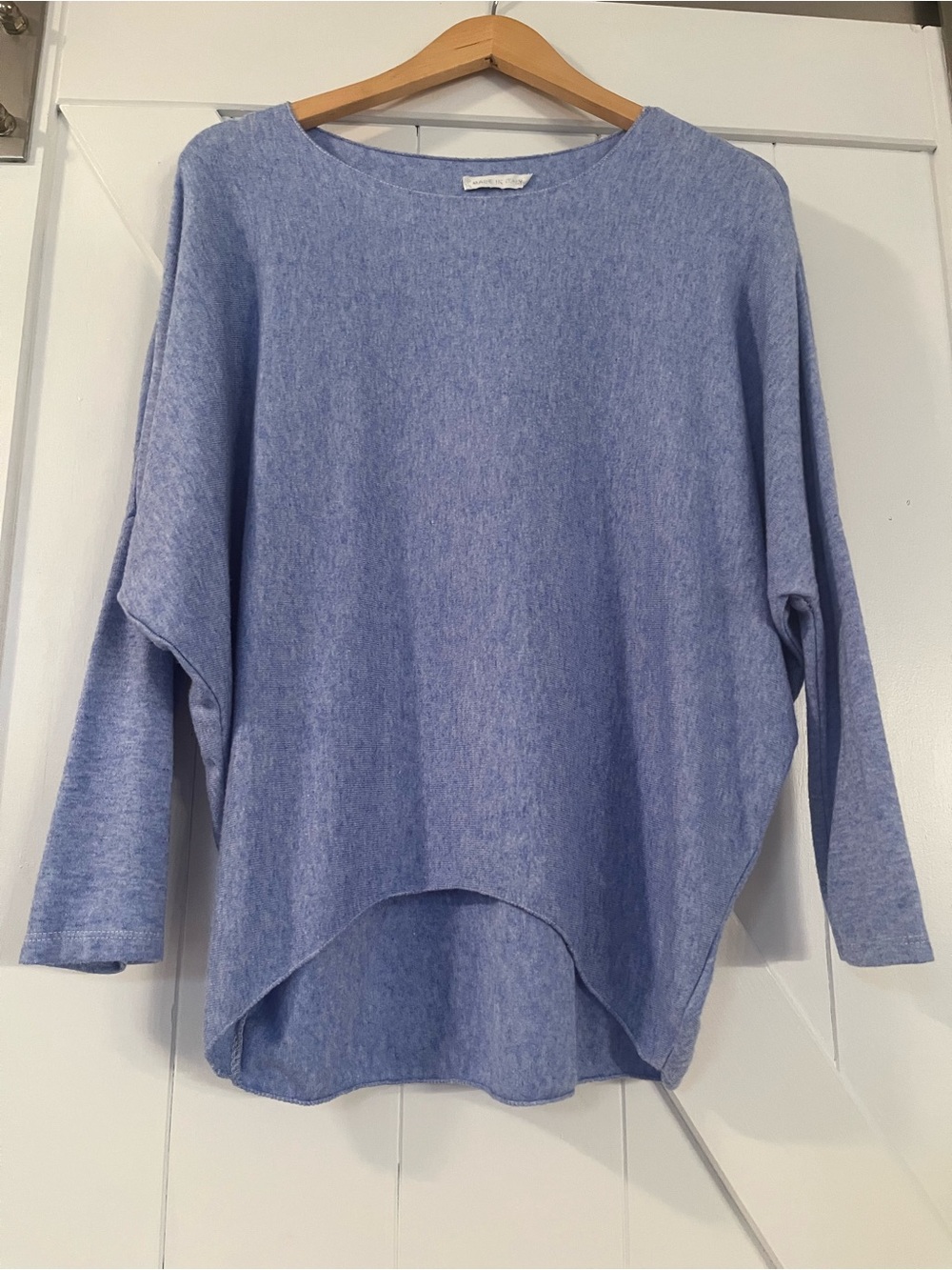 Othr Light Blue Relaxed Boatneck Sweater Top